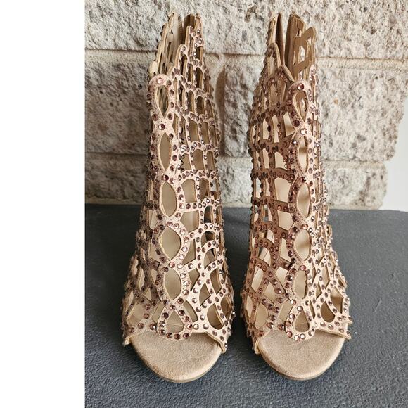 ZiGisoho Women's Duran Heeled Sandals, Sparkly Stilettos/Heels, NWOT, Sz 8 - Picture 3 of 7